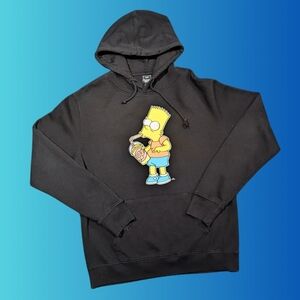 Y2K Official Simpsons, Bart Simpson Hoodie Size S